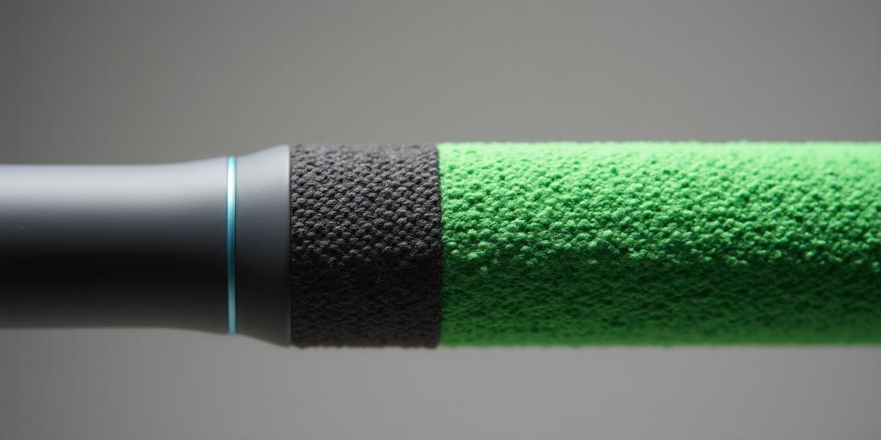 テキスタイルグリップとラバーグリップの表面比較マイクロショット