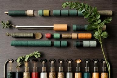 多様なグリップ素材のサンプル